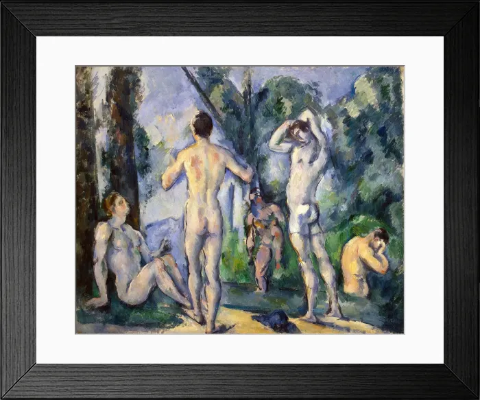 Framed Print : Bathers, c1890. Artist: Paul Cezanne
