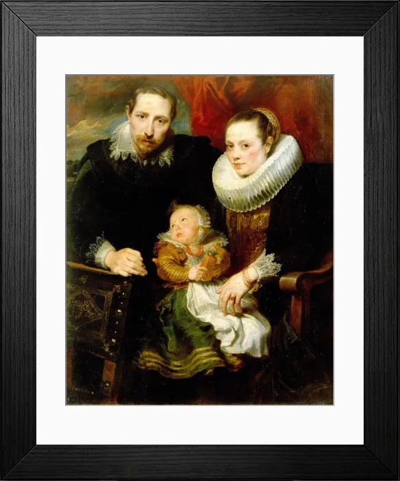 Framed Print : Family portrait, 1621. Artist: Anthony van Dyck Framed Print : Family portrait, 1621. Artist: Anthony van Dyck