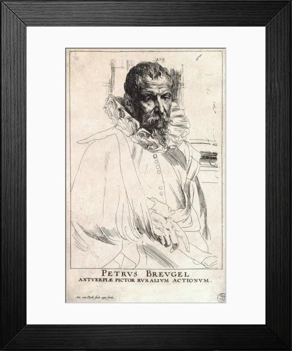 Framed Print : Portrait of the artist Pieter Bruegel the Younger, (1564-1636), early 17th century. Artist: Anthony van Dyck Framed Print : Portrait of the artist Pieter Bruegel the Younger, (1564-1636), early 17th century. Artist: Anthony van Dyck