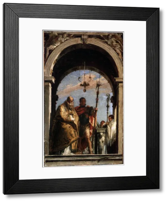 Framed Print : Two Saints, 1740-1745. Artist: Giovanni Battista Tiepolo Framed Print : Two Saints, 1740-1745. Artist: Giovanni Battista Tiepolo