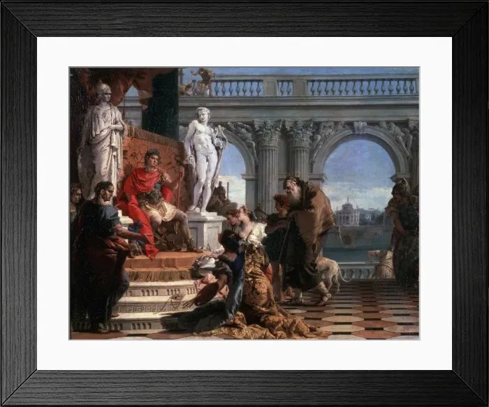 Framed Print : Maecenas presenting the Arts to Augustus, 1743. Artist: Giovanni Battista Tiepolo Framed Print : Maecenas presenting the Arts to Augustus, 1743. Artist: Giovanni Battista Tiepolo