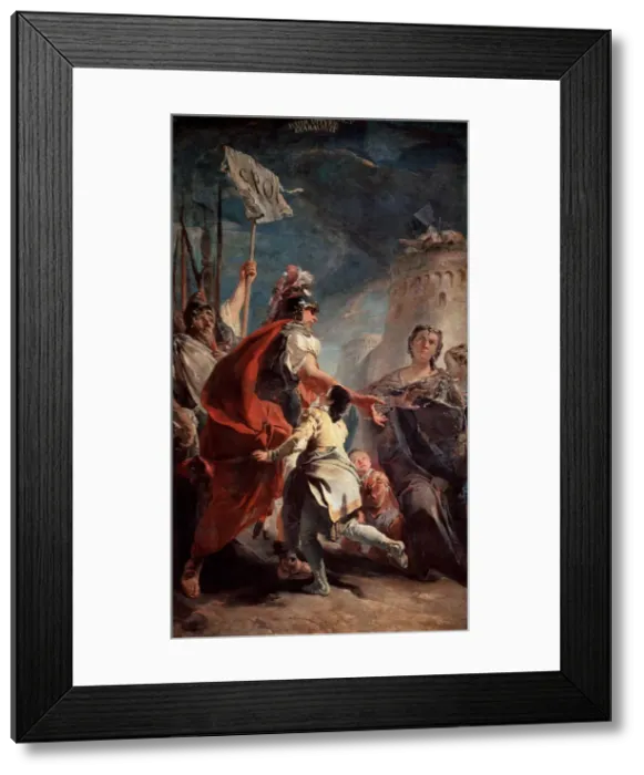 Framed Print : Coriolanus Before the Gates of Rome, c1730. Artist: Giovanni Battista Tiepolo Framed Print : Coriolanus Before the Gates of Rome, c1730. Artist: Giovanni Battista Tiepolo