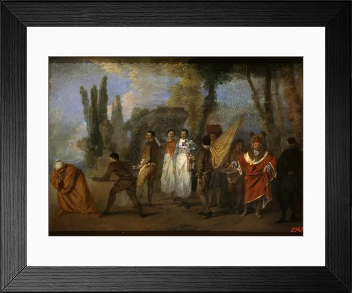 Framed Print : A Satire on Physicians, c1708. Artist: Jean-Antoine Watteau Framed Print : A Satire on Physicians, c1708. Artist: Jean-Antoine Watteau