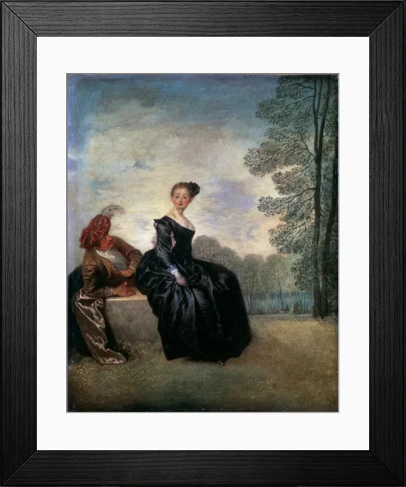 Framed Print : A Capricious Woman (La Boudeuse), 1718. Artist: Jean-Antoine Watteau Framed Print : A Capricious Woman (La Boudeuse), 1718. Artist: Jean-Antoine Watteau