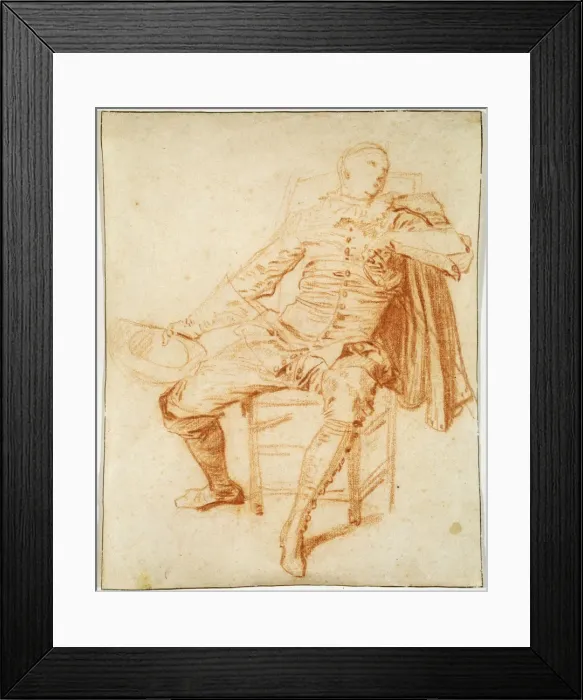 Framed Print : Actor of the Comedie Italienne (Crispin), early 20th century. Artist: Jean-Antoine Watteau Framed Print : Actor of the Comedie Italienne (Crispin), early 20th century. Artist: Jean-Antoine Watteau