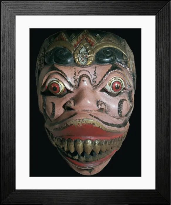 Framed Print : Mask from Java Framed Print : Mask from Java
