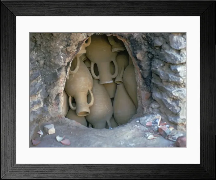 Framed Print : Pottery in a kiln before firing in Tunisia Framed Print : Pottery in a kiln before firing in Tunisia