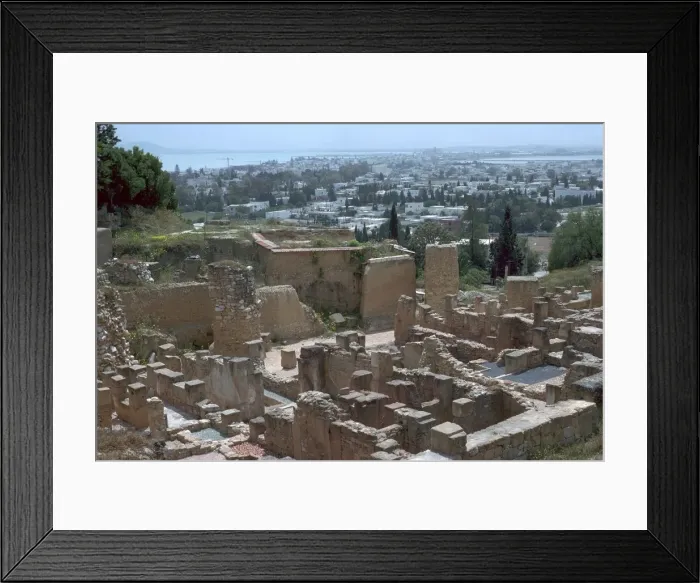 Framed Print : Punic and Roman streets on Byrsa hill in Carthage, 2nd century BC Framed Print : Punic and Roman streets on Byrsa hill in Carthage, 2nd century BC