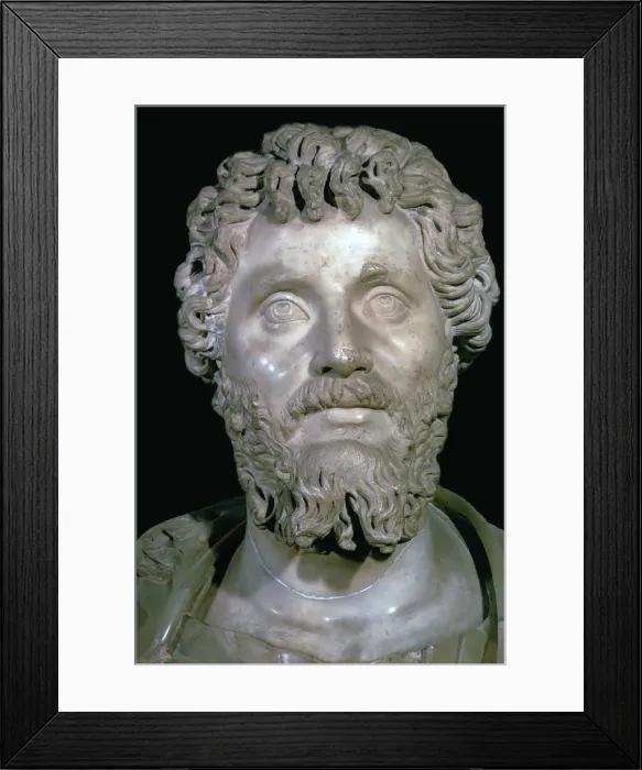 Framed Print : Bust of the Roman Emperor Septimius Severus, 2nd century Framed Print : Bust of the Roman Emperor Septimius Severus, 2nd century