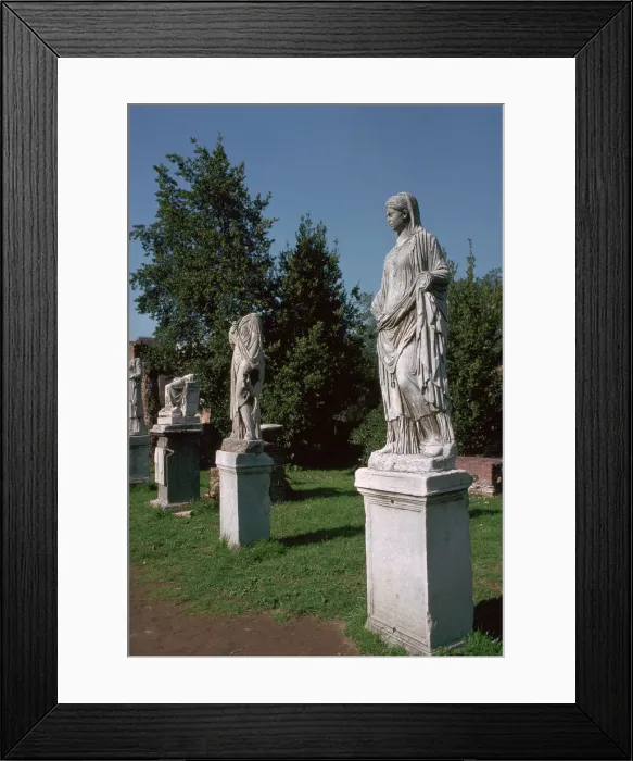 Framed Print : Statues of Vestal Virgins, 1st century Framed Print : Statues of Vestal Virgins, 1st century