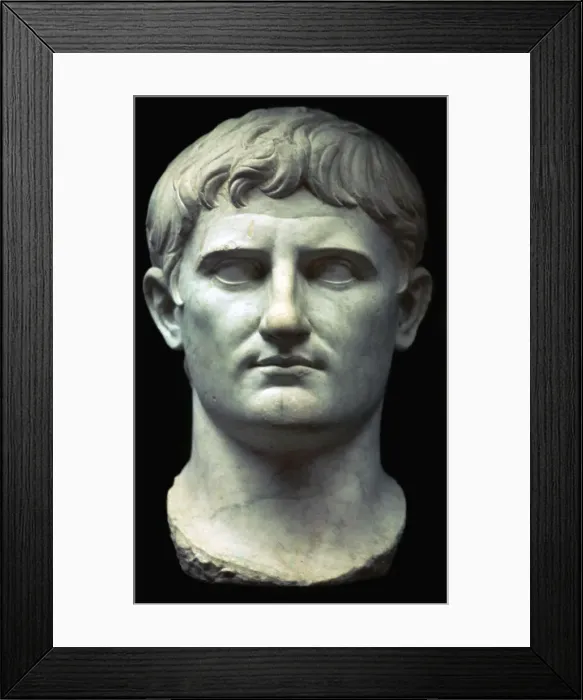 Framed Print : Bust of the Roman Emperor Augustus, 1st century BC Framed Print : Bust of the Roman Emperor Augustus, 1st century BC