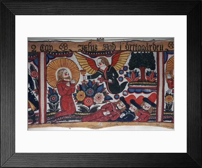 Framed Print : Depiction of the Agony in the Garden from Sweden, 19th century. Artist: Andres Palsson Framed Print : Depiction of the Agony in the Garden from Sweden, 19th century. Artist: Andres Palsson