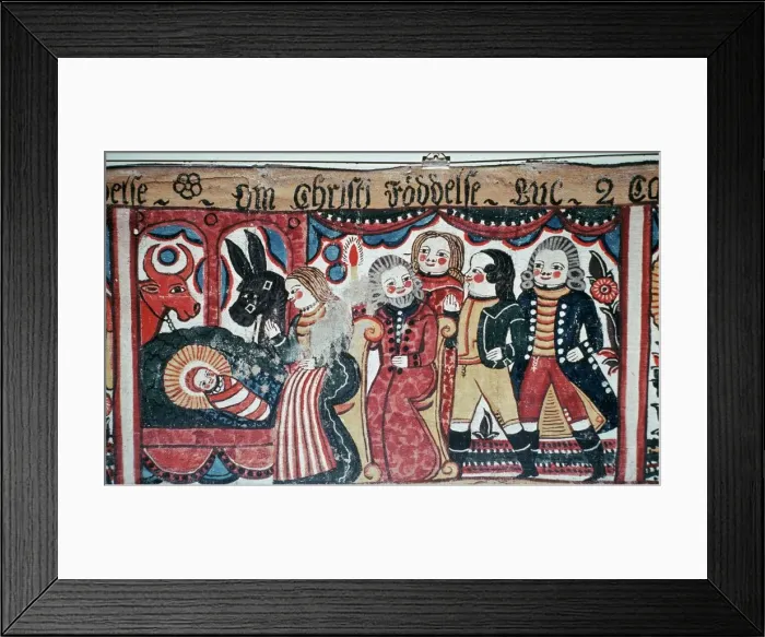 Framed Print : Nativity of Christ with the three magi. Artist: Andres Palsson Framed Print : Nativity of Christ with the three magi. Artist: Andres Palsson