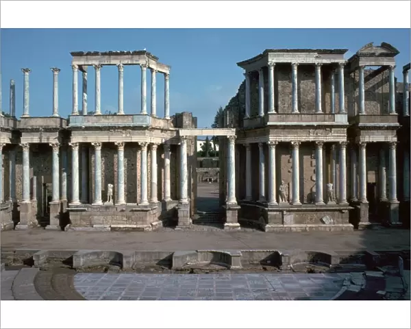 The Roman theatre in Merida, Spain, 1st century BC
