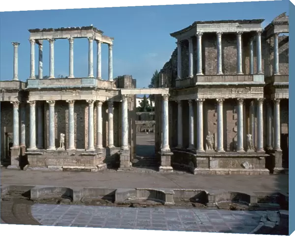 The Roman theatre in Merida, Spain, 1st century BC