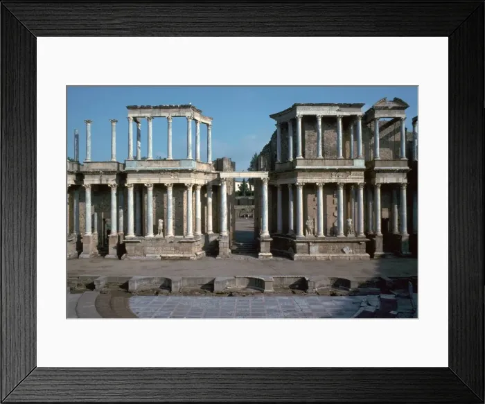 Framed Print : The Roman theatre in Merida, Spain, 1st century BC Framed Print : The Roman theatre in Merida, Spain, 1st century BC