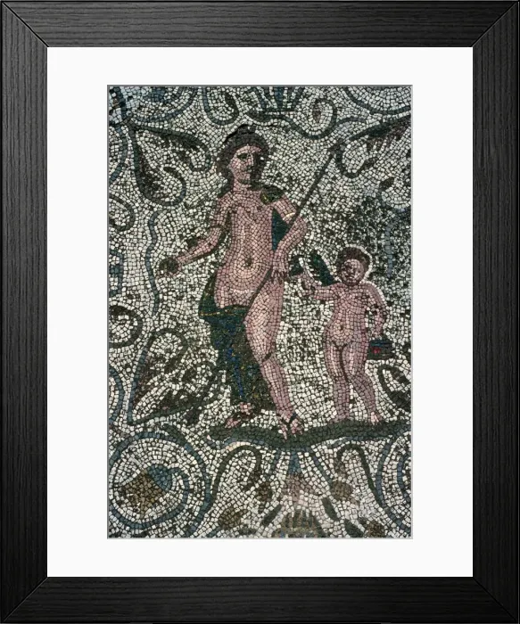 Framed Print : Detail of a Roman floor mosaic in Merida Framed Print : Detail of a Roman floor mosaic in Merida