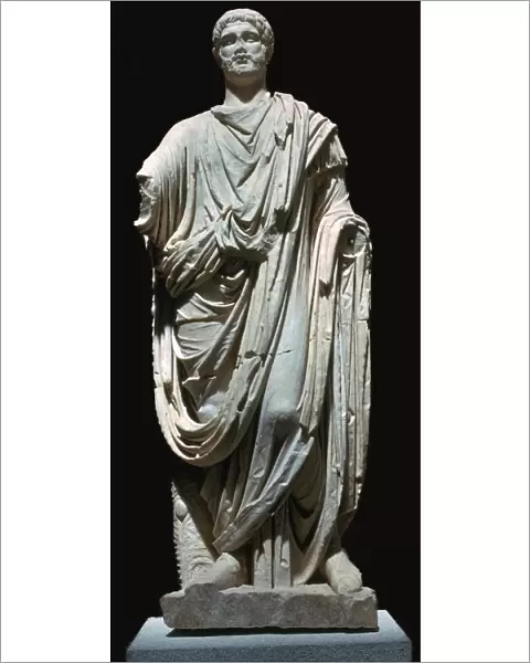 Statue of a Roman citizen with a toga, 1st century BC
