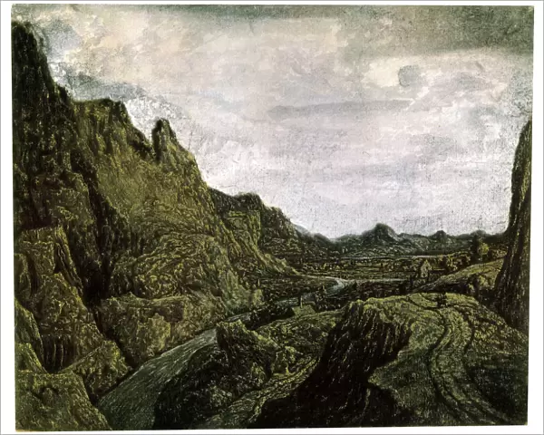Rocky Valley with a Road, 17th century. Artist: Hercules Seghers