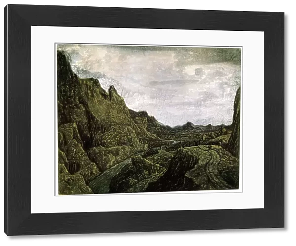Rocky Valley with a Road, 17th century. Artist: Hercules Seghers