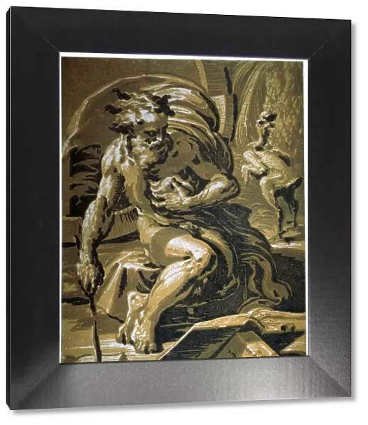 Diogenes, after 1527. Artist: Ugo da Carpi