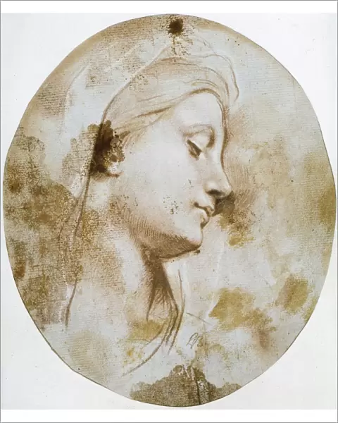 Head of the Virgin, late 17th or 18th century. Artist: Louis de Boullogne II
