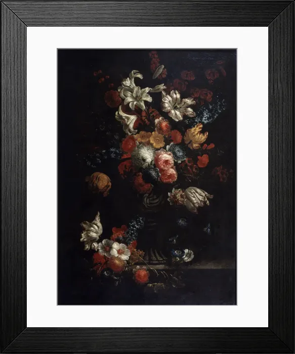 Framed Print : Flowers, late 17th or 18th century. Artist: Jan Baptist Bosschaert Framed Print : Flowers, late 17th or 18th century. Artist: Jan Baptist Bosschaert