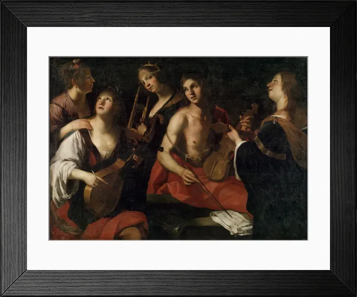 Framed Print : Concert, late 16th or early 17th century. Artist: Francesco Rustici Framed Print : Concert, late 16th or early 17th century. Artist: Francesco Rustici