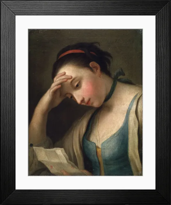 Framed Print : Female Portrait, 18th century. Artist: Pietro Rotari Framed Print : Female Portrait, 18th century. Artist: Pietro Rotari