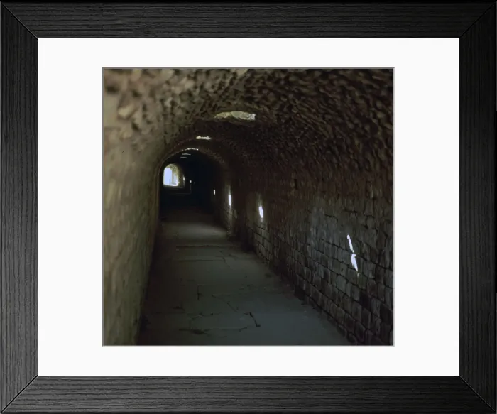 Framed Print : Underground to the healing centre of the Asklepion in Pergamum, 2nd century