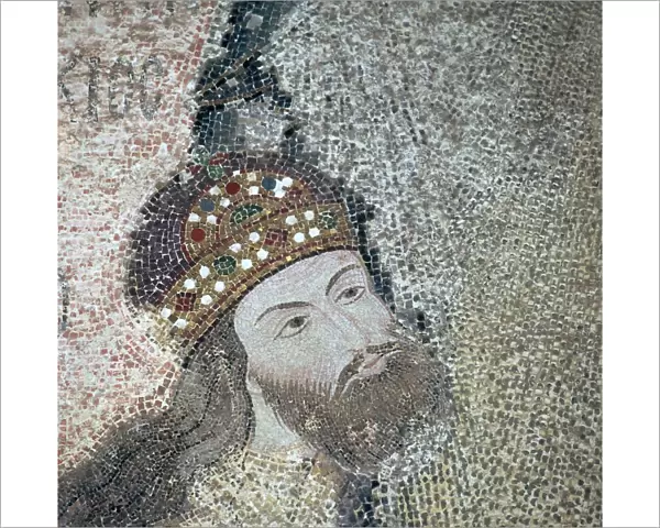 Mosaic of the Byzantine Emperor Isaac Commenus, 14th century