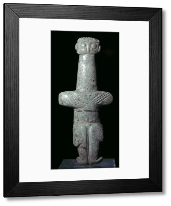 Framed Print : Steatite Cypriot idol, 31st century BC Framed Print : Steatite Cypriot idol, 31st century BC