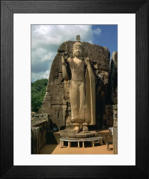 Framed Print : Awkana Buddha, a colossal statue Framed Print : Awkana Buddha, a colossal statue
