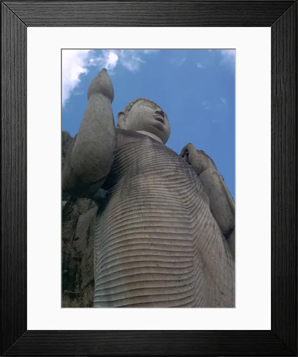 Framed Print : Awkana Buddha, a colossal statue Framed Print : Awkana Buddha, a colossal statue