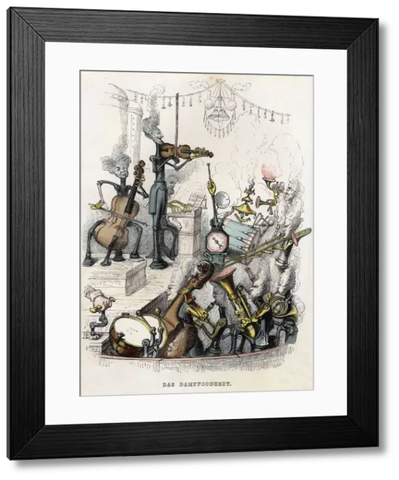 Framed Print : Steam Concert, 1844 Framed Print : Steam Concert, 1844