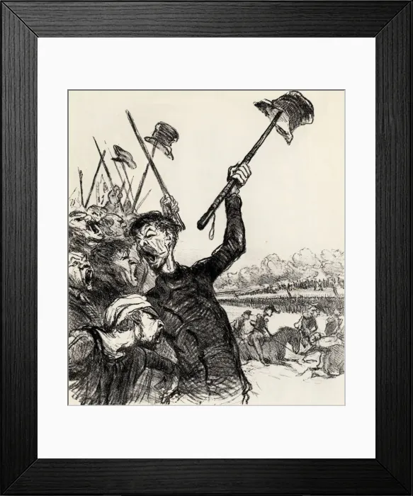 Framed Print : Ratapoil and his staff: Long live the Emperor!, 1851 Framed Print : Ratapoil and his staff: Long live the Emperor!, 1851