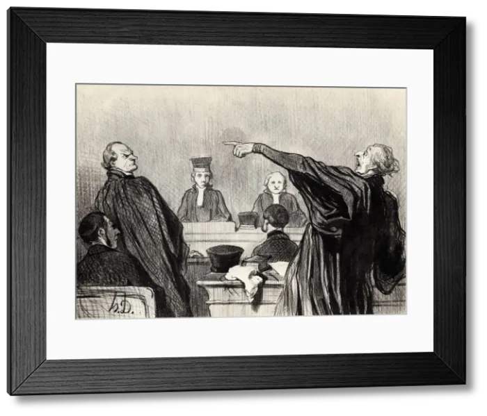 Framed Print : An advocate who is evidently fully convinced?, 1845 Framed Print : An advocate who is evidently fully convinced?, 1845
