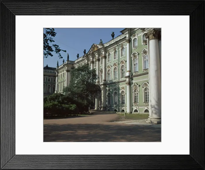 Framed Print : The Hermitage in St Petersburg, 18th century Framed Print : The Hermitage in St Petersburg, 18th century
