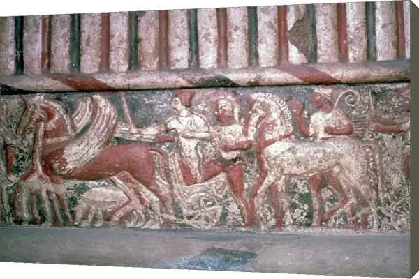 Etruscan relief from a temple in Rome, 16th century