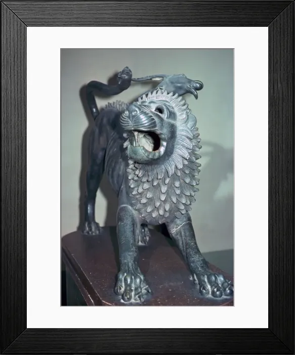 Framed Print : Etruscan bronze of a chimera Framed Print : Etruscan bronze of a chimera