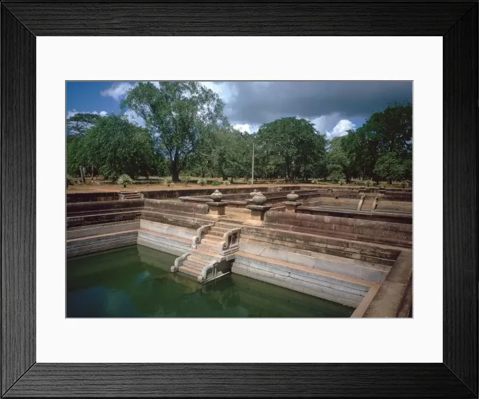 Framed Print : One of the twin ponds of the Abhayagiri Monastery Framed Print : One of the twin ponds of the Abhayagiri Monastery