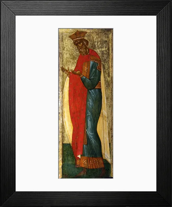Framed Print : Saint Vladimir of Kiev, early 15th century Framed Print : Saint Vladimir of Kiev, early 15th century
