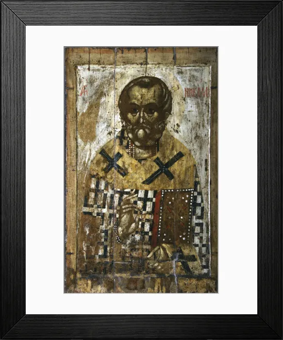 Framed Print : Saint Nicholas, 14th century Framed Print : Saint Nicholas, 14th century