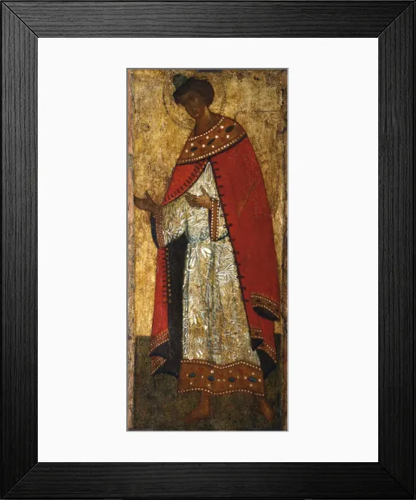 Framed Print : Saint Prince Gleb, 15th century