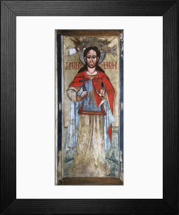 Framed Print : Saint Paraskeva Pyatnitsa, early 17th century Framed Print : Saint Paraskeva Pyatnitsa, early 17th century