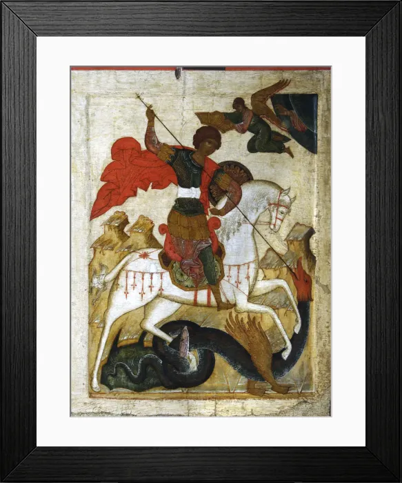 Framed Print : Saint George and the Dragon, early 16th century