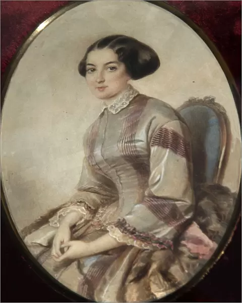 Portrait of the writer Avdotya Panayeva, (1819-1893)