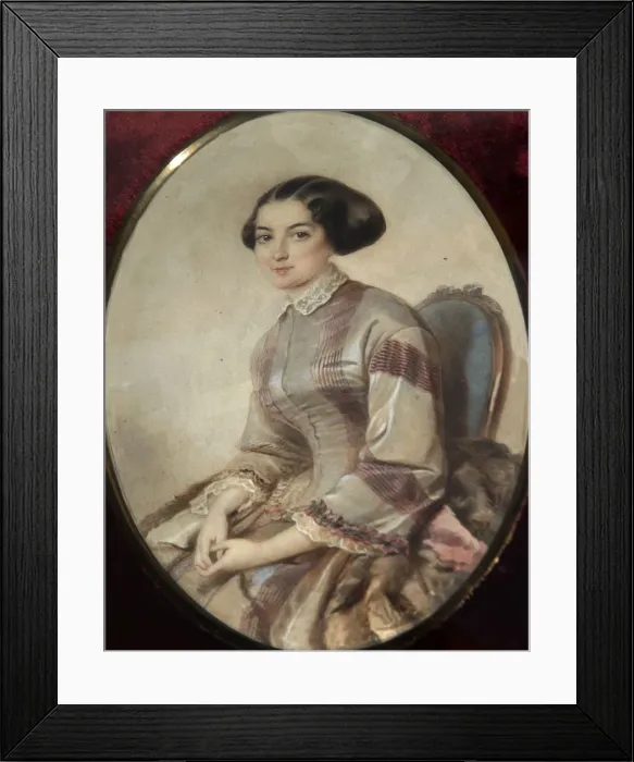 Framed Print : Portrait of the writer Avdotya Panayeva, (1819-1893) Framed Print : Portrait of the writer Avdotya Panayeva, (1819-1893)