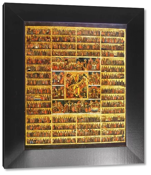 Year Calendar with the Scenes of the Passion of the Christ, second half of the 19th century