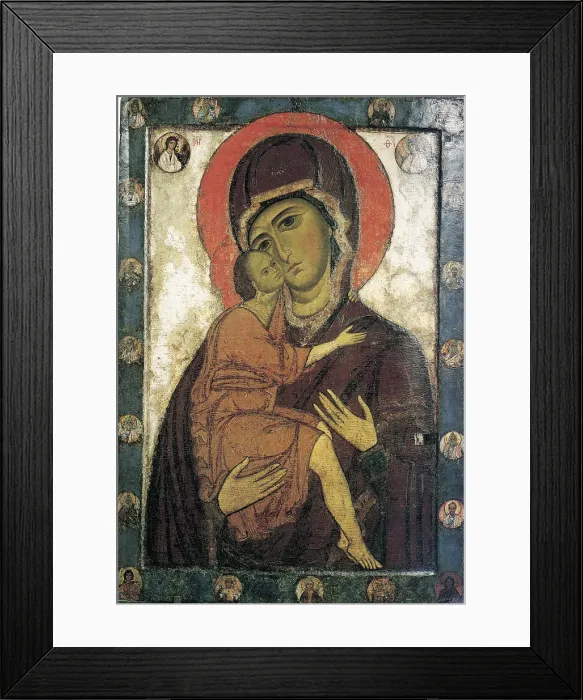 Framed Print : The Virgin of Belozersk, early 13th century Framed Print : The Virgin of Belozersk, early 13th century